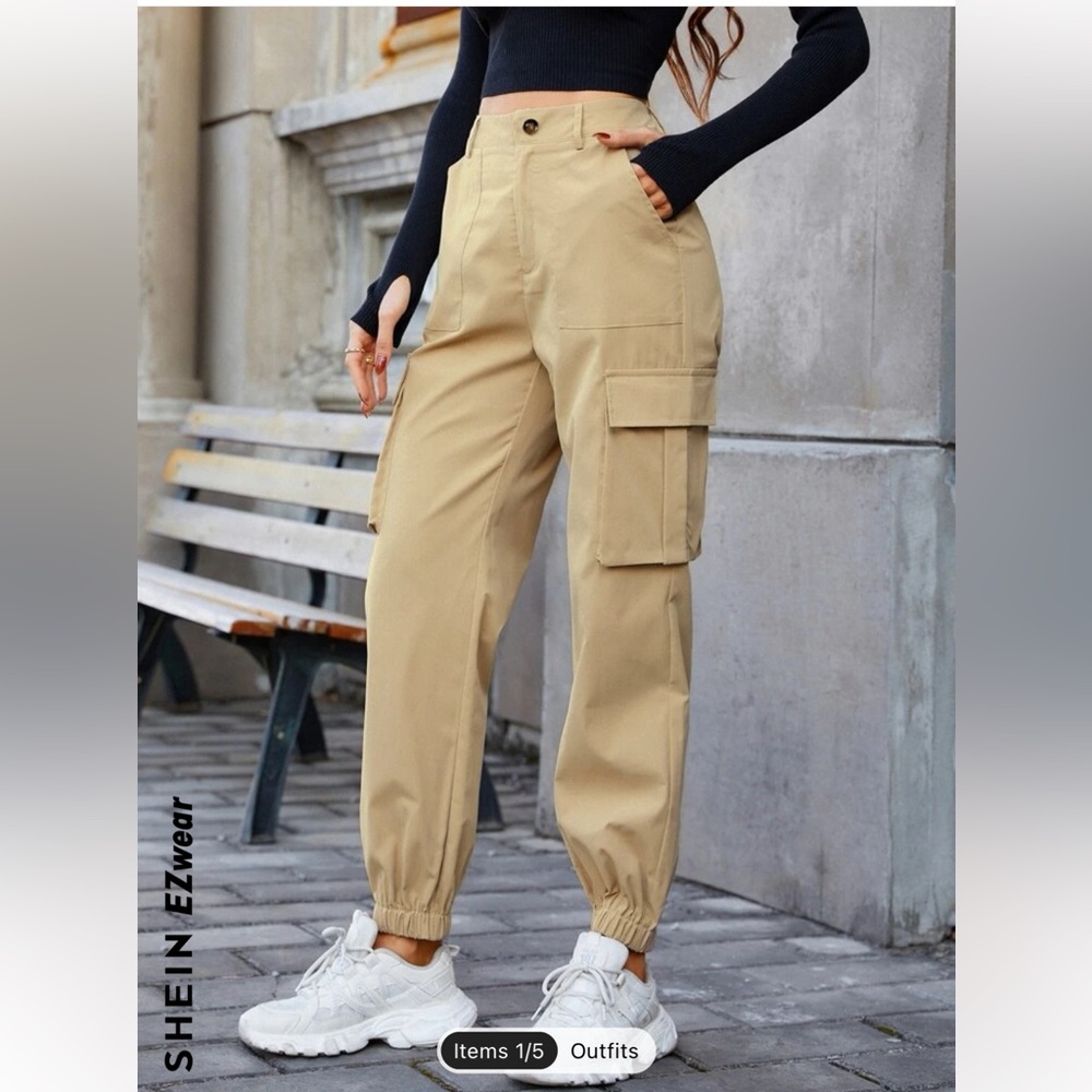 ✨Shein EZwear Slant Pocket Cargo Pants✨